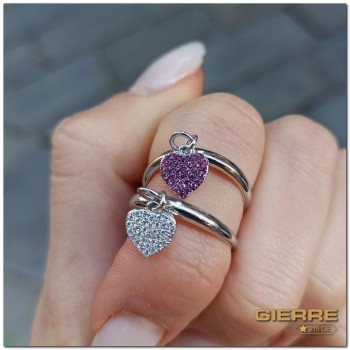 RGAN220RO Heart pendant ring RGAN220RO Heart pendant ring
